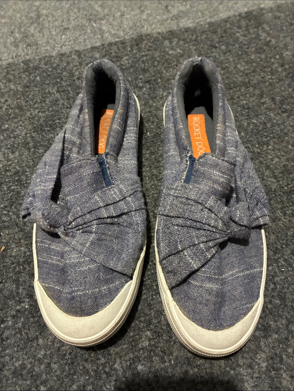 👠 Rocket Dog Navy Slip-On Knot Sneakers